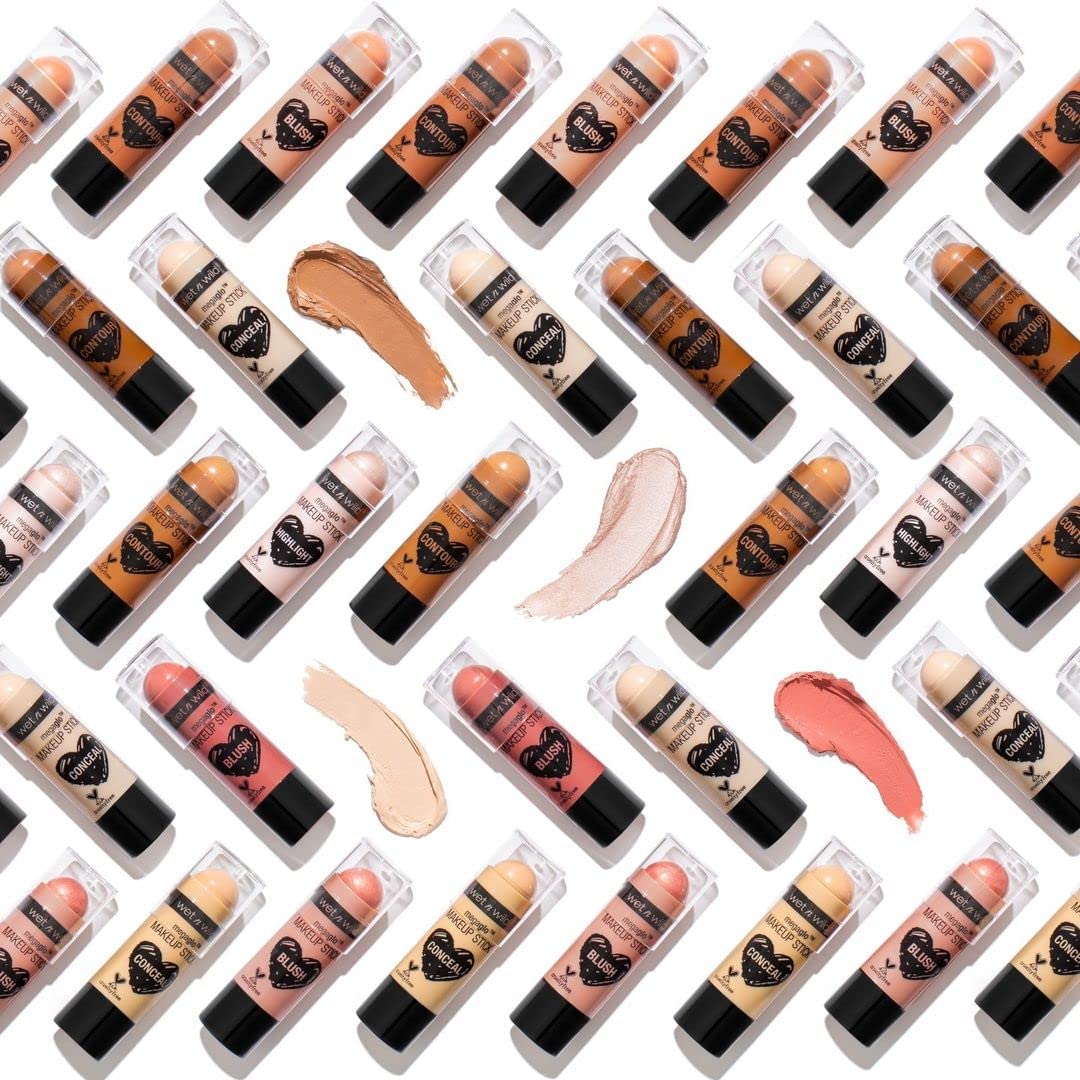 Wet n Wild MegaGlo Blush Stick Conceal & Contour, Peach Bums| Shimmer | Blush Makeup Multistick | For Cheeks | Cream - Image 6